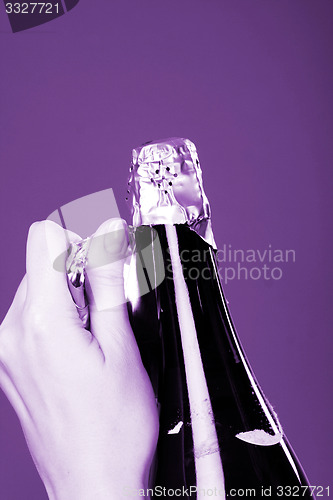 Image of Opening champagne bottle