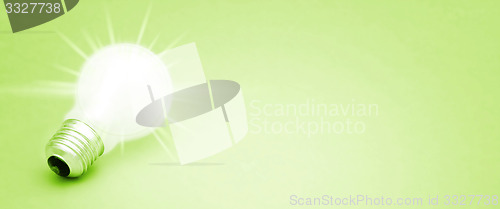 Image of Background with lit lightbulb