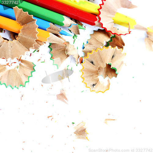 Image of Pencils and wood shavings