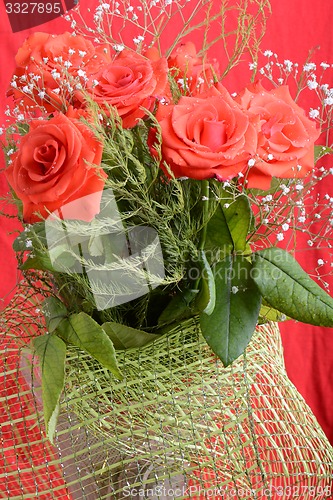 Image of Red roses Valentine background