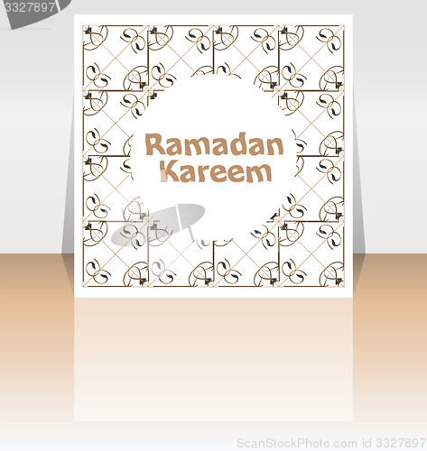 Image of Ramadan Kareem. lettering composition of muslim holy month.