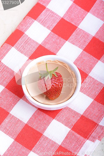 Image of Fresh ripe perfect strawberry - health food 