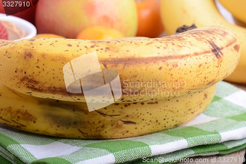 Image of fruits, mandarin and bananas, food