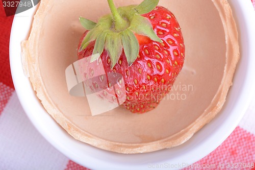 Image of Fresh ripe perfect strawberry - health food 