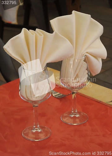 Image of folded table towels