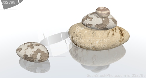 Image of pebble and stack of pebbles