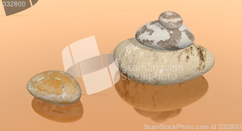 Image of pebble and stack of pebbles