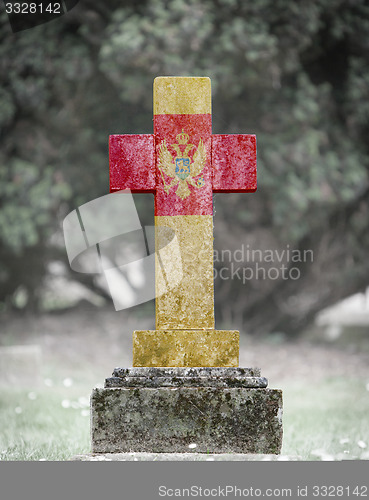 Image of Gravestone in the cemetery - Montenegro