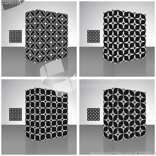 Image of Packaging box. Seamless pattern.