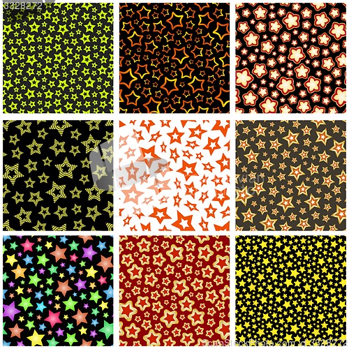 Image of Stars. Seamless pattern.