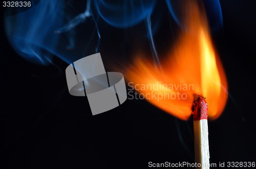 Image of Burning match
