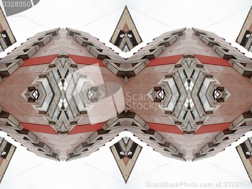 Image of Abstrac background -  pattern of windows in modern apartment building  
