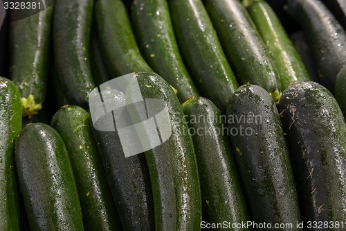 Image of green zucchini