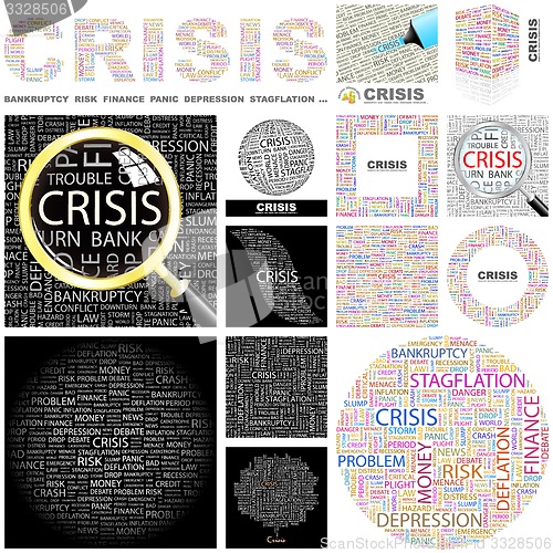 Image of Crisis. Concept illustration.