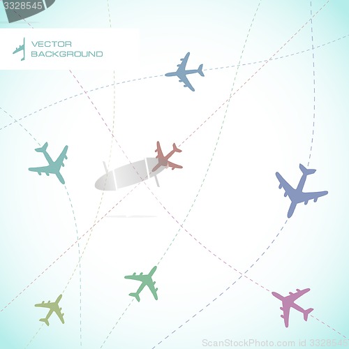 Image of Airplane abstract illustration.