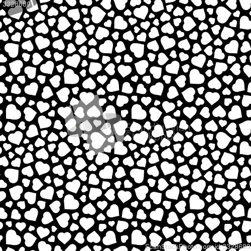 Image of Hearts. Seamless pattern.