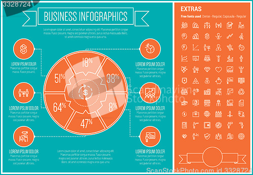 Image of Business Line Design Infographic Template