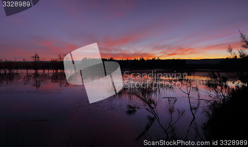 Image of Sundown colours at Duralia lakes Penrith