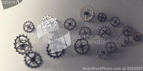 Image of Small parts of clock