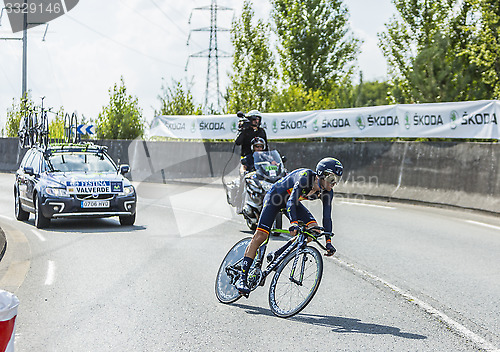 Image of The Cyclist Alejandro Valverde- Tour de France 2014