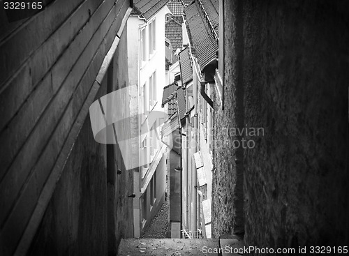 Image of Narrow street in Bergen Norway