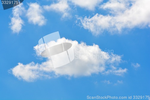 Image of clouds in the blue sky