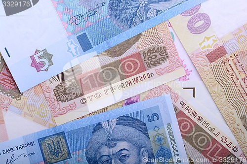 Image of background of the Ukrainian money - UAH