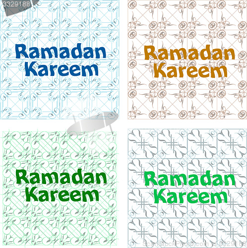 Image of The sultan of eleven months Ramadan greeting card. Holy month of muslim community 