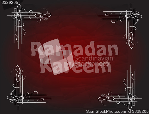 Image of Beautiful red color Ramadan Kareem background design.