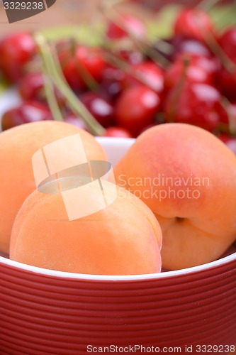 Image of Summer Fruits, cherries, apricots