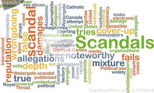 Image of Scandals background concept