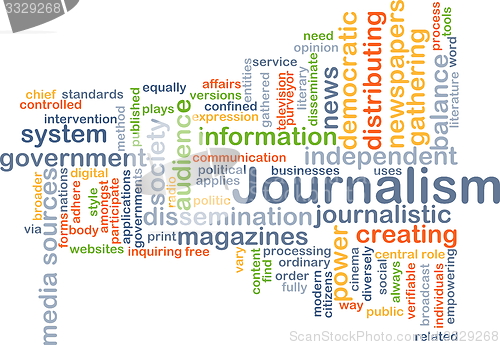 Image of Journalism background concept