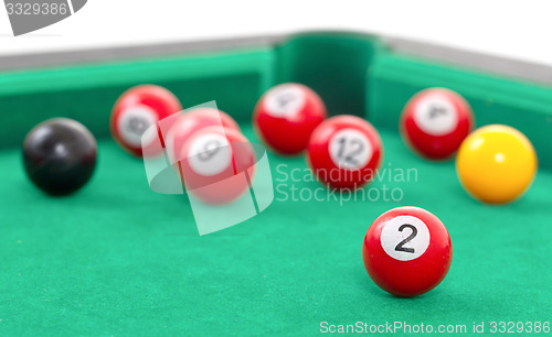 Image of Snooker balls