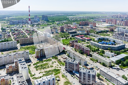 Image of Voynovka residential area. Tyumen. Russia