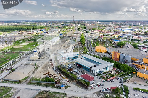 Image of Industrial area of city. Tyumen.Russia