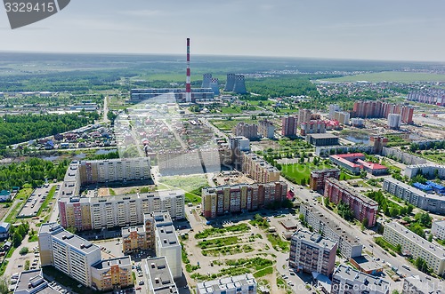 Image of Voynovka residential area. Tyumen. Russia