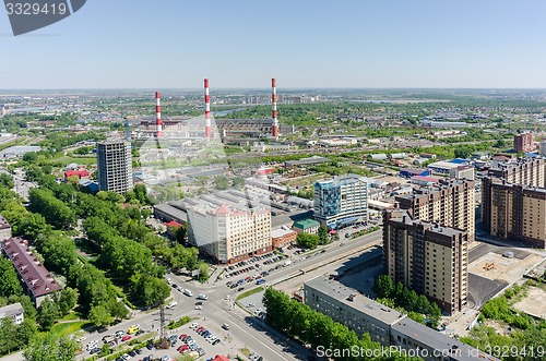 Image of Power plant in Tyumen. Russia