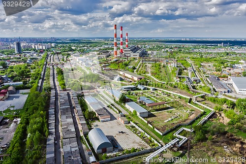 Image of Combined heat and power factory. Tyumen. Russia