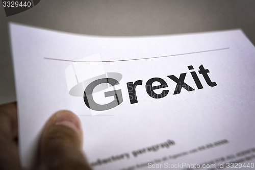 Image of Treaty with title Grexit