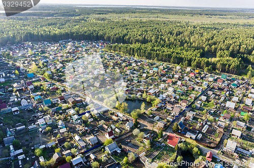 Image of Bird\'s eye view of housing estate