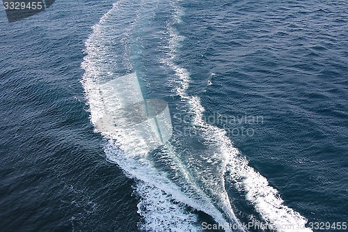 Image of Ship Track on sea