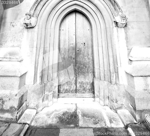 Image of weinstmister  abbey in london old church door and marble antique