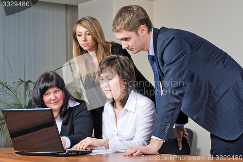 Image of Businessman in office