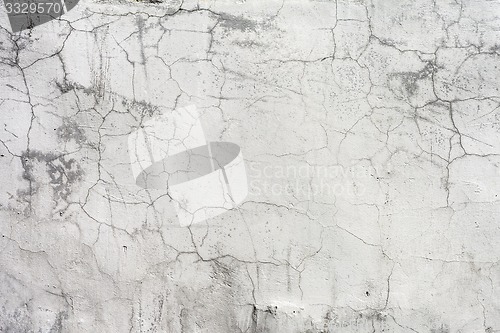 Image of Grungy White Concrete Wall Background
