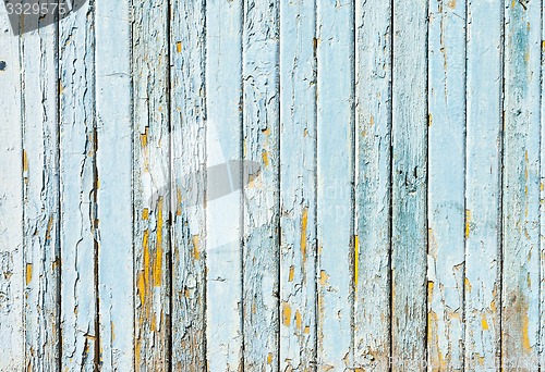 Image of Vintage Blue background wood wall, concept