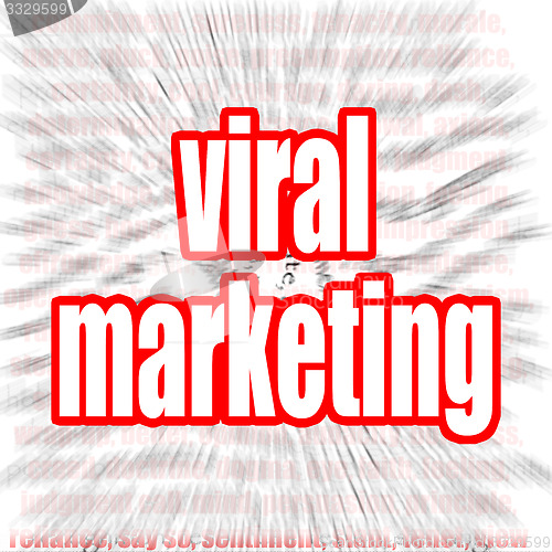 Image of Viral marketing word cloud
