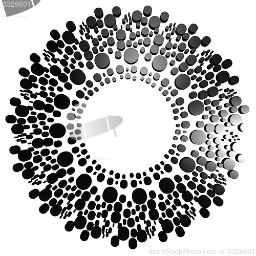 Image of Black circle with dot