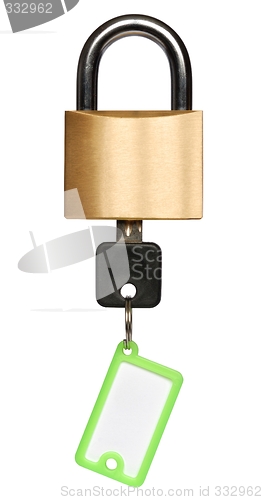 Image of Padlock with Key