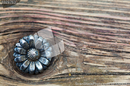 Image of vintage button flower