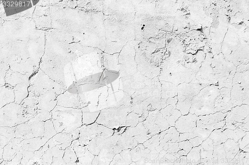 Image of Grungy White Concrete Wall Background